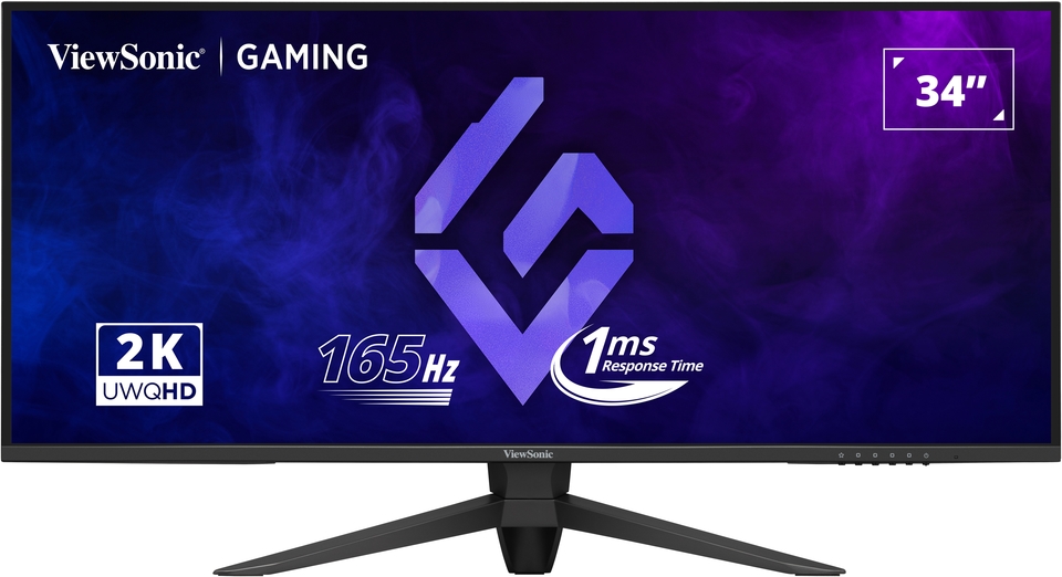 ViewSonic VX3480-2K-PRO 34” 165Hz UWQHD Gaming Monitor - ViewSonic